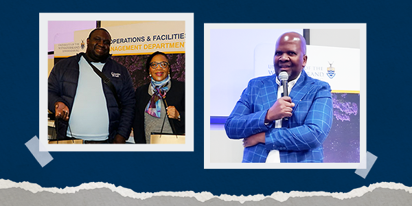 Guest speakers Lordwick Kgatle and Andiswa Lefakane along with OFMD Director Israel Mogomotsi